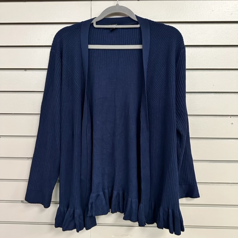 Roz & Ali Women’s Blue Cardigan Sweater. Size XL. Like New!